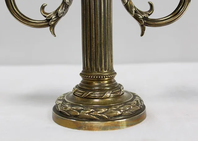 PAIR OF LOUIS XVI STYLE CANDELABRA