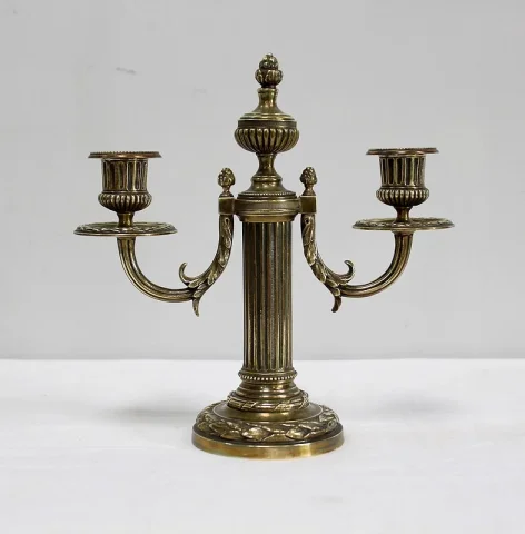 PAIR OF LOUIS XVI STYLE CANDELABRA