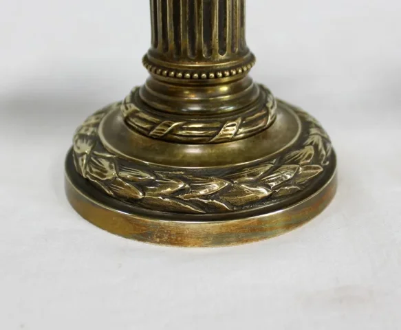 PAIR OF LOUIS XVI STYLE CANDELABRA