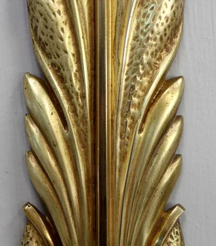 Paire d’Appliques en Bronze Doré – 1950