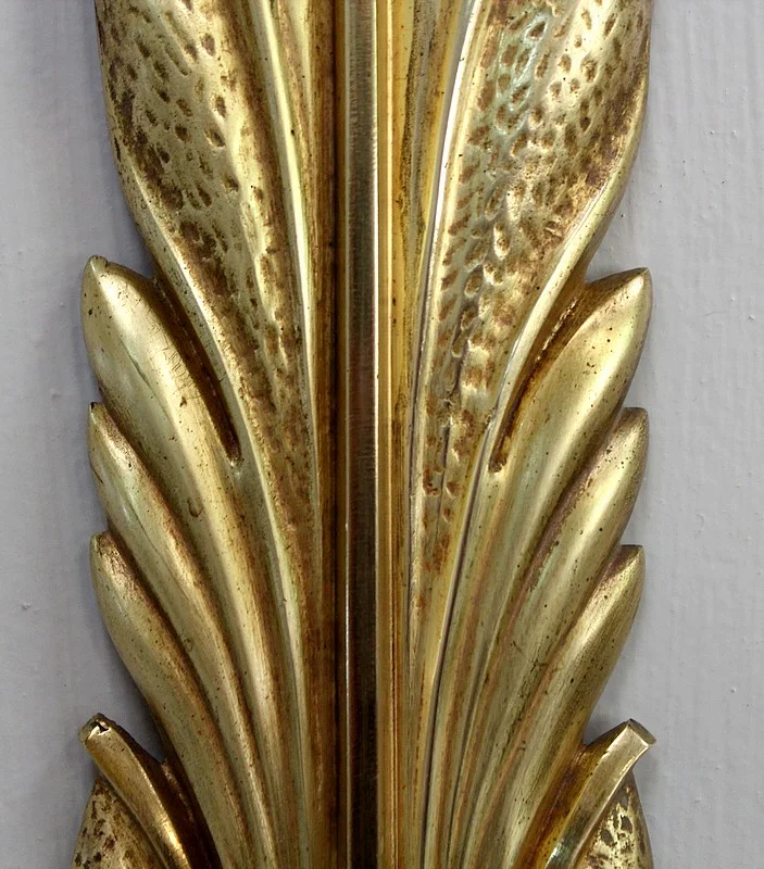 Paire d’Appliques en Bronze Doré – 1950