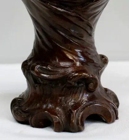 BRONZE BUST signed MESLAIS