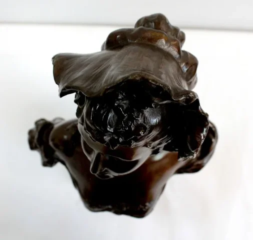 Bronze « Femme au Chapeau », de Meslais – Début XXe