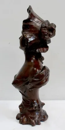 BRONZE BUST signed MESLAIS