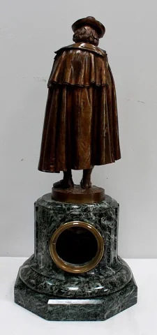 Pendule en Bronze et Marbre « Le Joueur de Flûte », de C-A. Calmels – 2ème partie XIXe