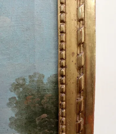 Grand Miroir Trumeau, style Louis XVI - 2ème moitié du XIXe