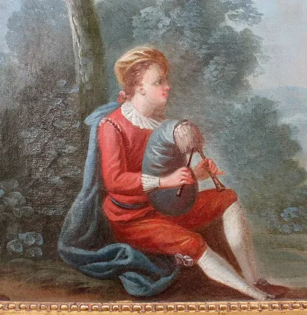 Grand Miroir Trumeau, style Louis XVI - 2ème moitié du XIXe