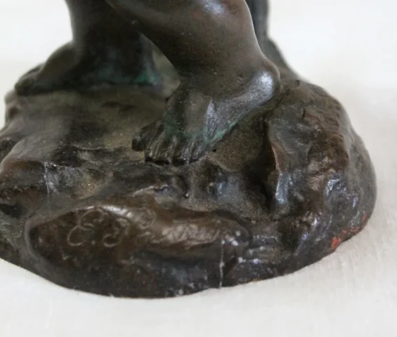 Bronze de Bacchus enfant, par E. Pasteur - XIXe