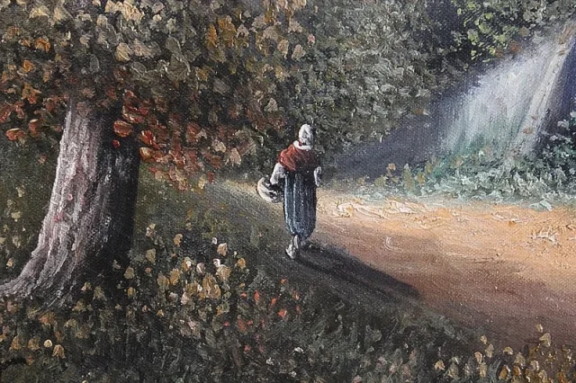 OLIO SU TELA firmato da Jean Emile Vallet