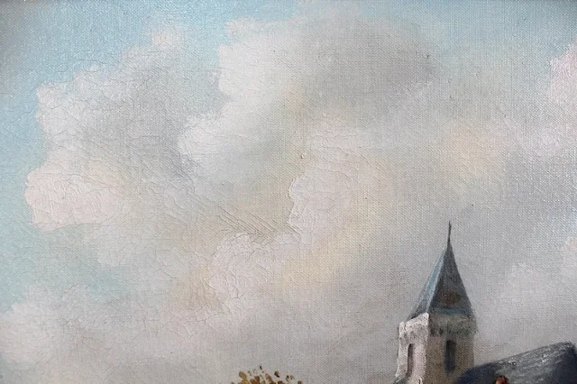 OLIO SU TELA firmato da Jean Emile Vallet