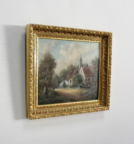 OLIO SU TELA firmato da Jean Emile Vallet