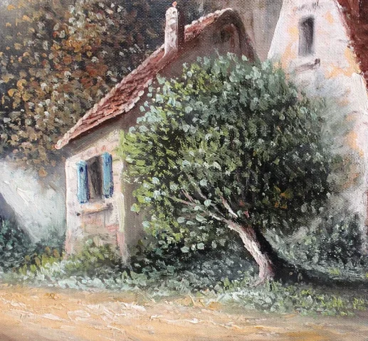 OLIO SU TELA firmato da Jean Emile Vallet
