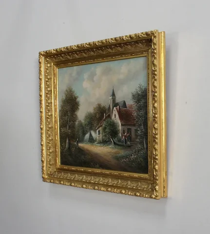 OLIO SU TELA firmato da Jean Emile Vallet