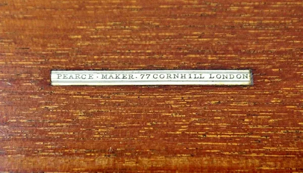 Ecritoire de voyage « Pearce Maker London » – 2ème moitié du XIXe