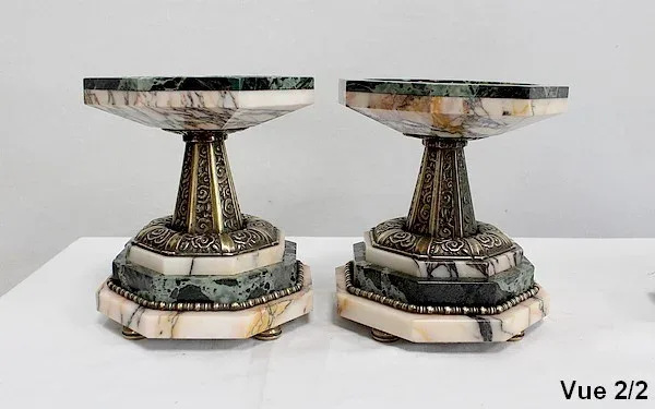 ART DECO ZEITRAUM-MANTEL-GARNITUR