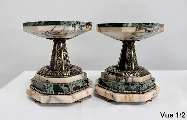 ART DECO ZEITRAUM-MANTEL-GARNITUR