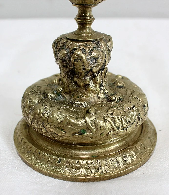 Paire de Bouts de Table  en Bronze – Fin XIXe