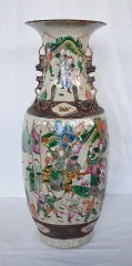 カントン磁器花瓶