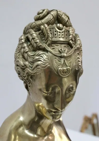 OROLOGIO IN MARMO E BRONZO