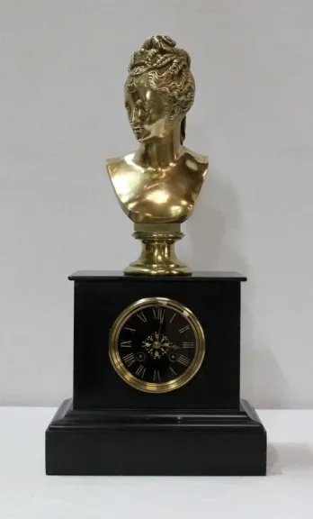 OROLOGIO IN MARMO E BRONZO