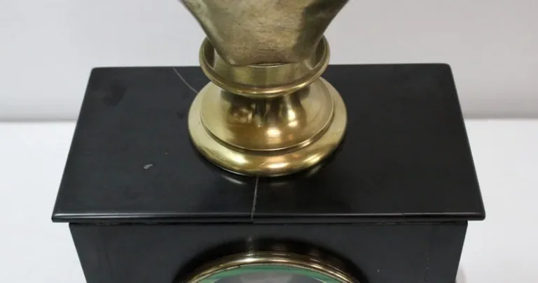 OROLOGIO IN MARMO E BRONZO