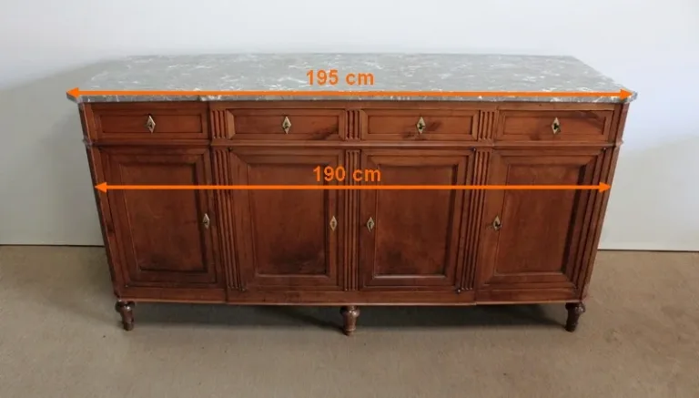 Enfilade Louis XVI en merisier massif – XVIIIe