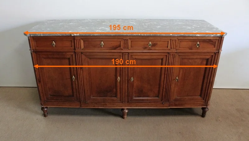 Enfilade Louis XVI en merisier massif – XVIIIe
