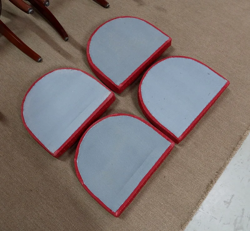 Suite de quatre Chaises Gondoles en Acajou, époque Restauration – 1ère partie du XIXe