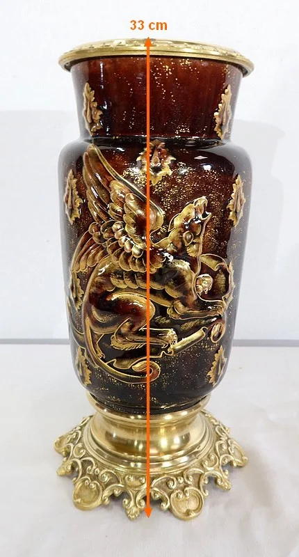 PAIR OF VASES  by Edouard GILLES