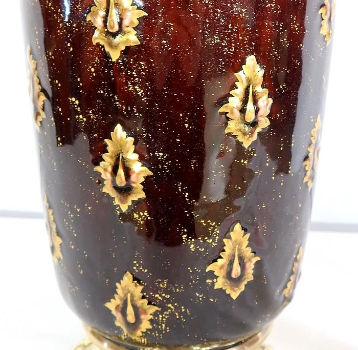 PAIR OF VASES  by Edouard GILLES