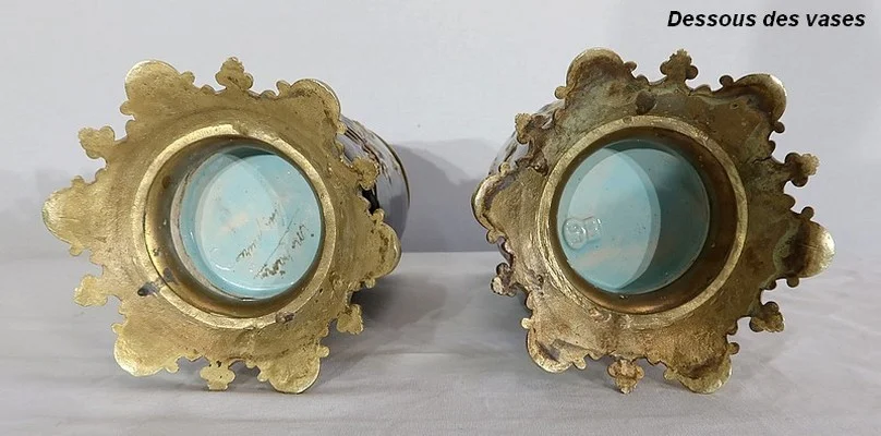 PAIR OF VASES  by Edouard GILLES