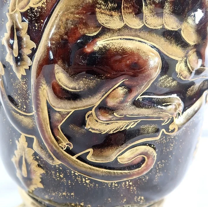 PAIR OF VASES  by Edouard GILLES