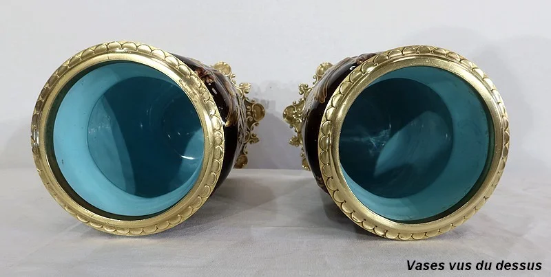 PAIR OF VASES  by Edouard GILLES