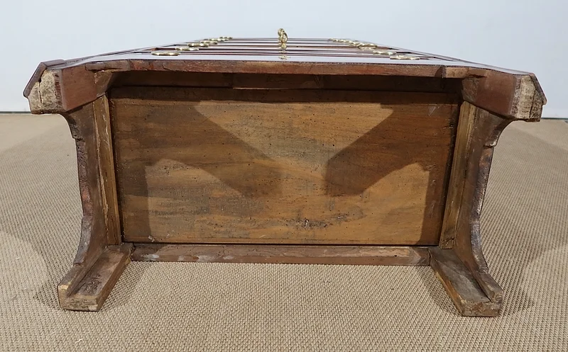 Petit Semainier en Acajou de Cuba et Acajou clair, époque Louis XVI – XVIIIe