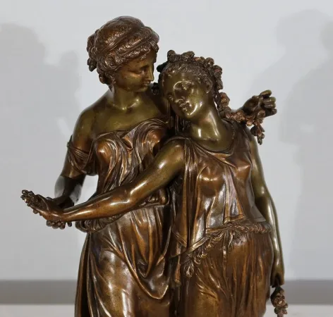 BRONZE GROUP signed by Etienne Henri Dumaige