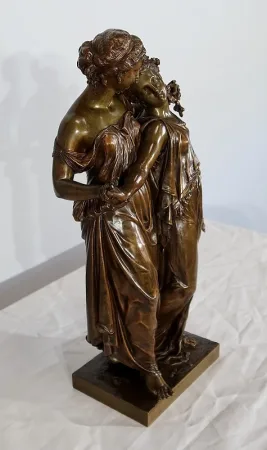 BRONZE GROUP signed by Etienne Henri Dumaige