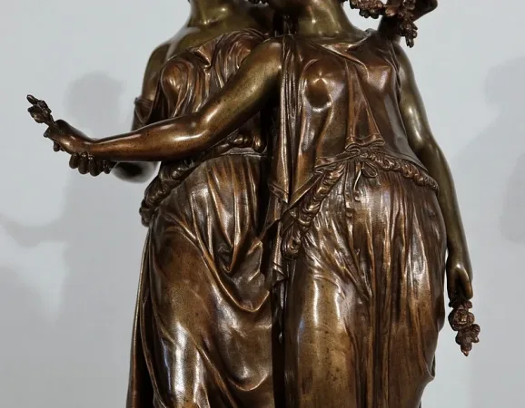 BRONZE GROUP signed by Etienne Henri Dumaige