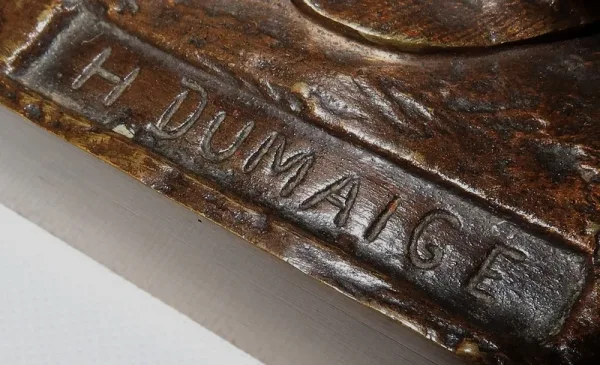BRONZE GROUP signed by Etienne Henri Dumaige