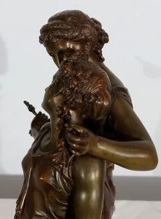 BRONZE GROUP signed by Etienne Henri Dumaige