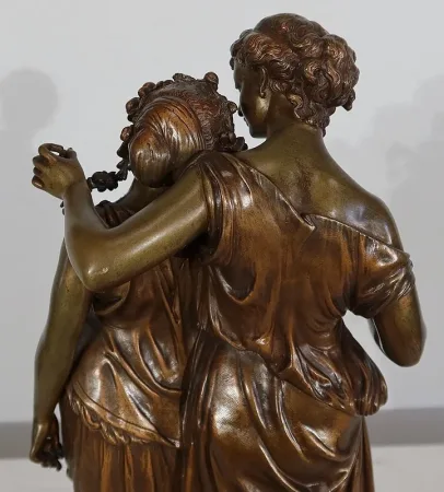 BRONZE GROUP signed by Etienne Henri Dumaige