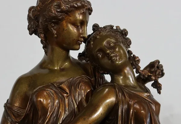 BRONZE GROUP signed by Etienne Henri Dumaige