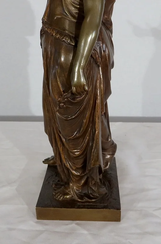 Important Bronze « Jeunes Romaines » de H. Dumaige – XIXe