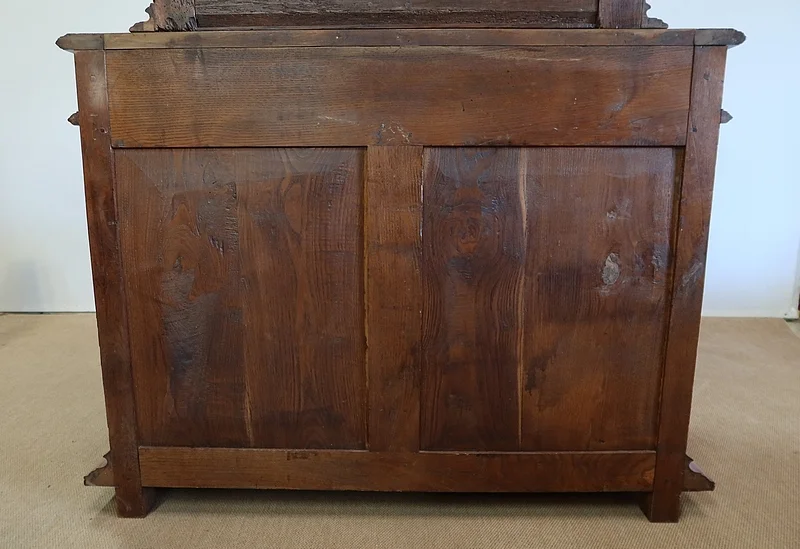 Buffet deux corps diminutif en Noyer, Renaissance – XVIIe