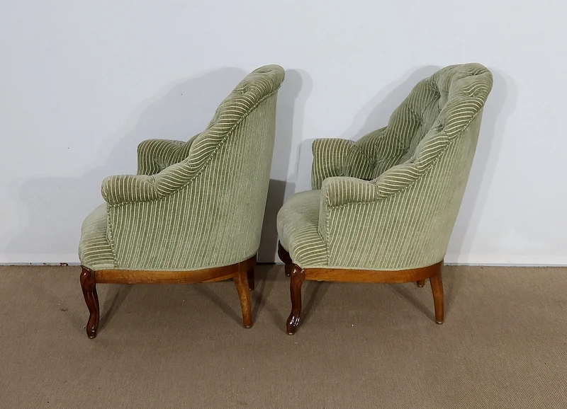 PAIR OF NAPOLEON III PERIOD ARMCHAIRS