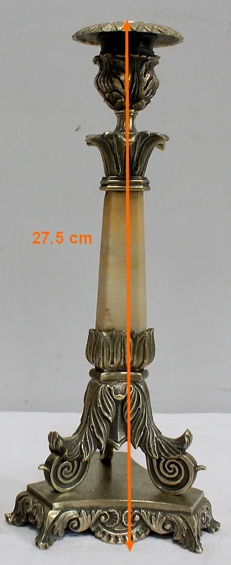 PAAR KERZENLEUCHTER AUS DER FRANZÖSISCHEN RESTAURIERUNGSZEIT