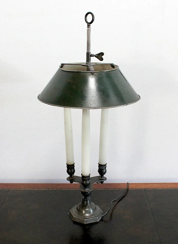 Rare Lampe en Bronze, esprit Bouillotte - Début XXe