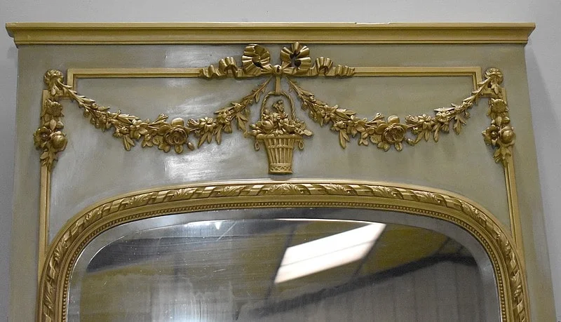 LOUIS XVI  STYLE TRUMEAU MIRROR