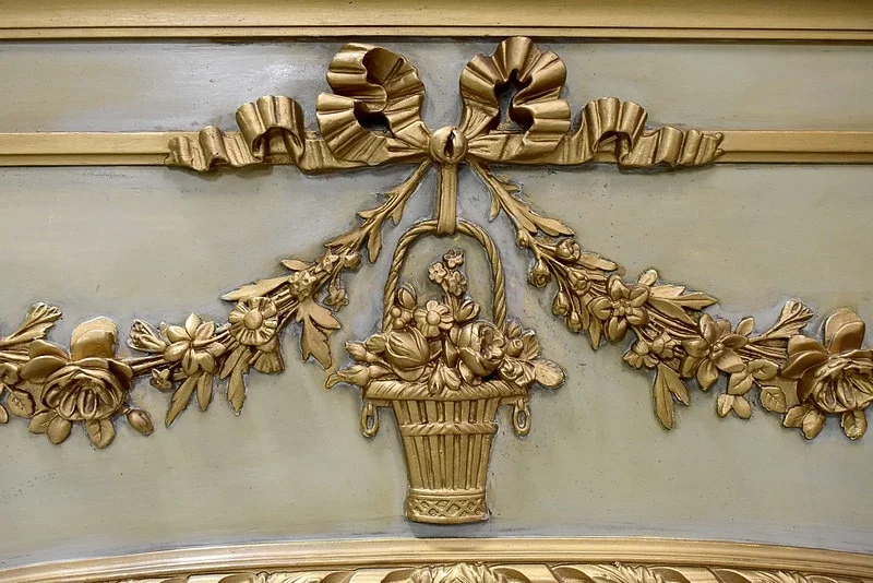 LOUIS XVI  STYLE TRUMEAU MIRROR