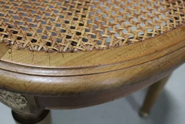 PAIR OF CANE CHAIRS
