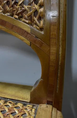PAIR OF CANE CHAIRS